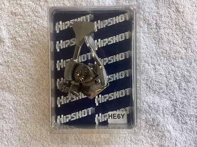 Hipshot HE6Y Ultralite Bass Xtender Y-Key Drop Tuning Machine 3/8"/Nickel