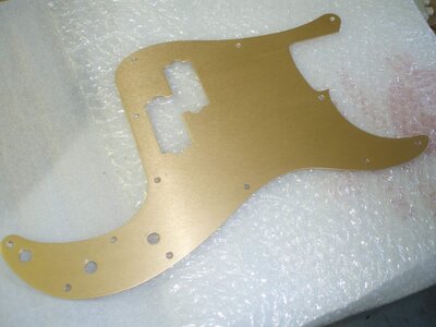 Genuine Fender Precision gold anodized PG, (w/o thumb rest holes) FREE SHIPPING