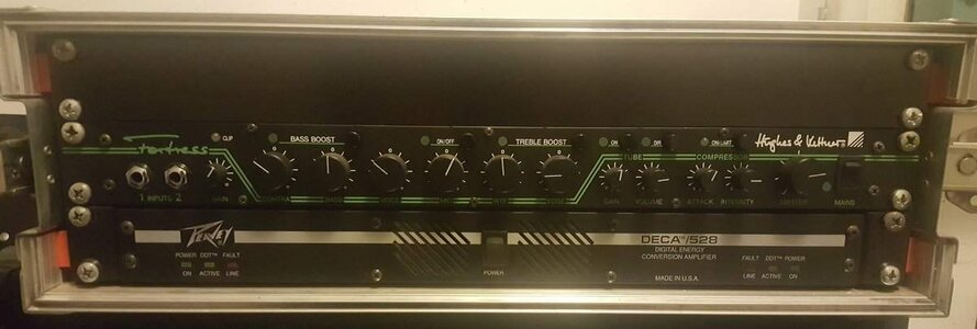 RESERVED: Hughes & Kettner Pre-amp and power amp in rack case