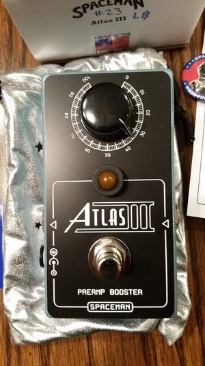 Spaceman Atlas III  Preamp booster Blue sparkle