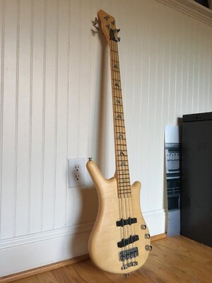 2003 Warwick Bleached Blonde LTD Edition 4-String Thumb