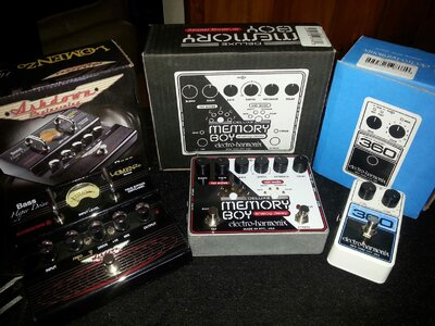 Electro Harmonix deluxe memory boy,nano360,hyperdrive