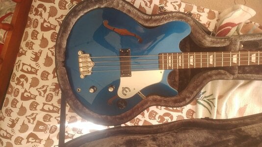 *Flash Sale* Blue Epiphone Jack Casady w/ case