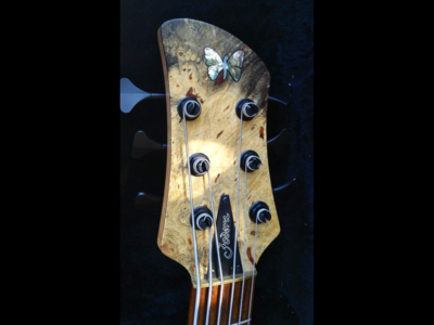 2009 Fodera Monarch 6 Elite - Stunning Buckey Burl Top