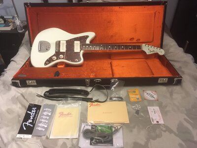 American Vintage ‘65 Jazzmaster Olympic White Matching Headstock