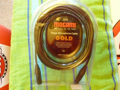 Mogami Stage Microphone XLR Cable GOLD 30'