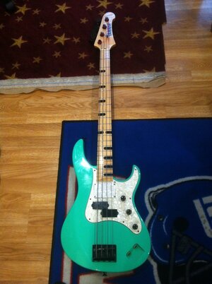 Yamaha attitude LTD II billy sheehan seafoam green