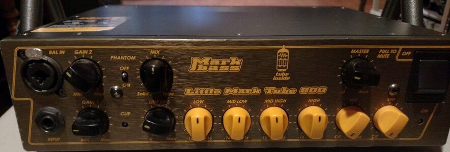 Markbass Little Mark Tube 800 with gig bag