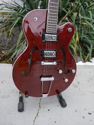 GRETSCH 5120 w/TV JONES, COMPTON, TRAPEZE, PIEZO, CUSTOM PICKGUARD + BIGSBY & OTHER ORIGINAL PARTS