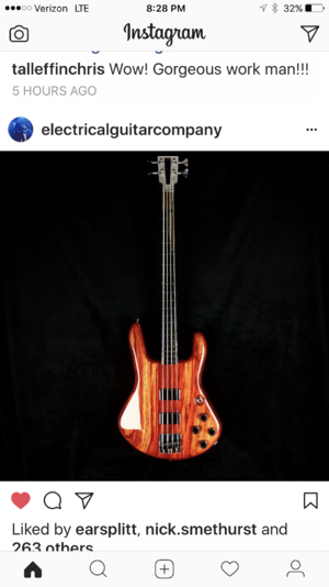 Custom Electrical Guitar Company EGC TB Travis Bean 2000