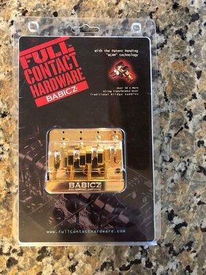 Babicz Full Contact Hardware - FCH-4 bridge GOLD <-- price lowered.