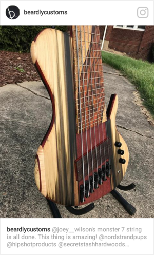 Beardly Customs 7 String multi-scale **PRICE DROP$2800 Canadian!