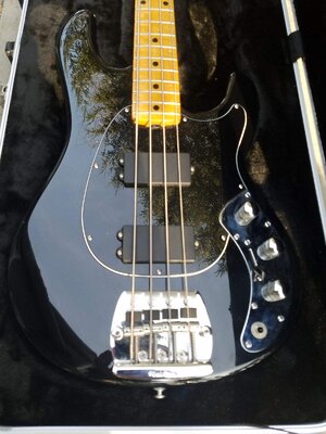 Ernie Ball MusicMan Classic Sabre Black and Maple