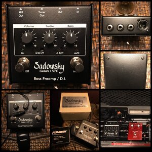 Sadowsky Bass DI Preamp Pedal with AC Power Pack and Boxes