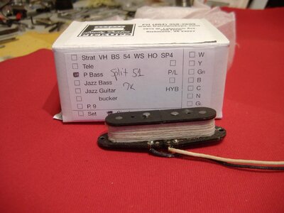 Lindy Fralin Split Coil '51 Precision Bass Pickup