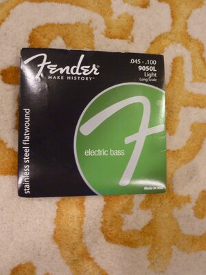 Fender Stainless Steel Flatwound Bass Strings