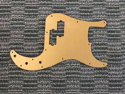 NOS Fender Gold Anodized Aluminum  Precision Bass Pickguard