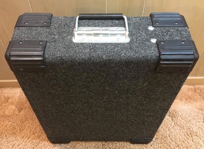 Two Space Carpeted Rack Case