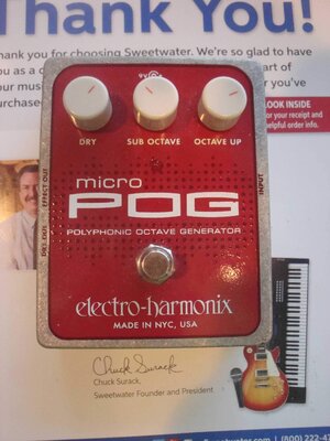 EHX Micro POG with box and power supply