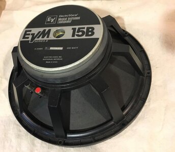 Electro Voice EVM 15B Series II 15" Speaker 200W, 8 Ohm, Killer Tone