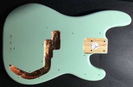 P-Bass Body, Mighty-Mite, Alder, Seafoam Green