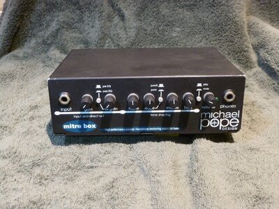 ONE OF A KIND Michael Pope Designs Mitre Box preamp. Optional SWR Amplite