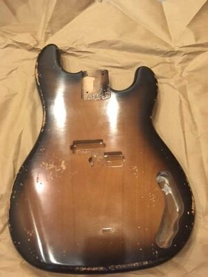 Alder MJT Precision Body. Tobacco Burst / Light Relic Nitro