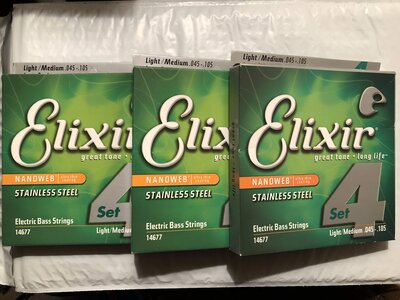 Elixir Stainless Steel 45/105 three sets