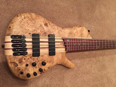 ONLY 2016 Ibanez SRSC805, Poplar Burl, Excellent