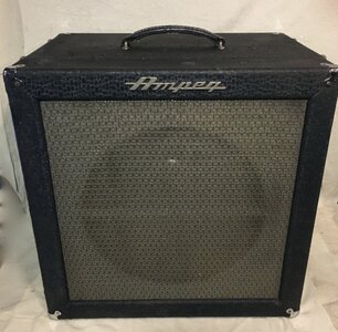 1961 Ampeg B15 Fliptop Bass Cab, No Head, Random Flair, Altec 418B 15" Speaker