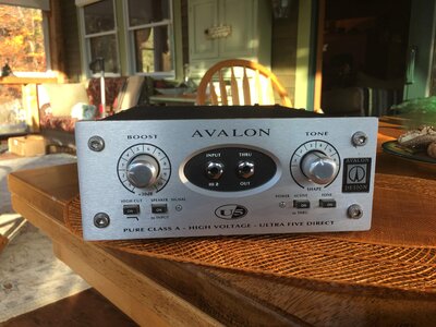 Avalon U5 Pure Class A Instrument DI-Preamplifier