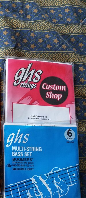 GHS, D'addario strings UPDATE