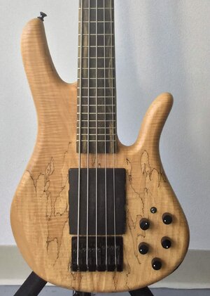 Zon Sonus TJ5 Spalted Flame Maple w/ Three Pickups