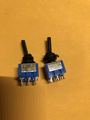 DPDT mini toggle switches