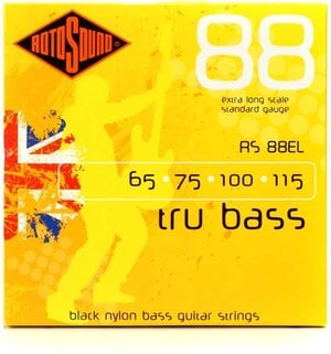 Rotosound Tru Bass 88 Black Nylon Tape Wound Bass Strings