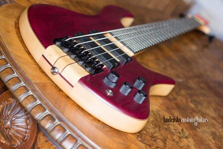 5-string "THE ELEGANCE PURPLE HEART" by Kudritsky Custom Guitars