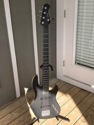 Wolf 5 String Jazz bass with Ebony Top