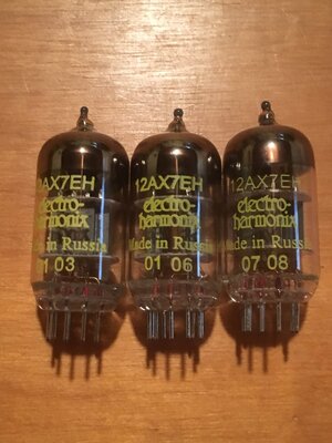 EH 12AX7 preamp tubes