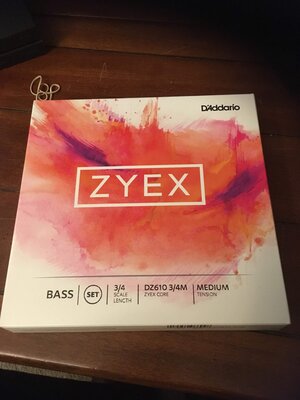 Brand new D’Addario zyex 3/4 set