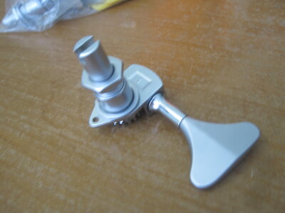 Hipshot 2 side 3/8" matte silver  tuners,Y  shaped keys