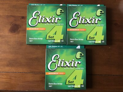 Elixir Nanoweb 45/105 Three sets