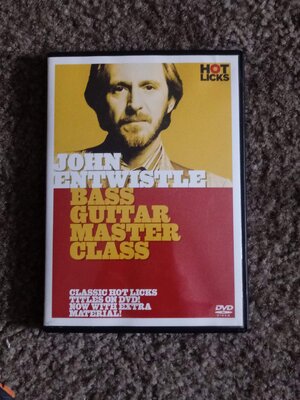 John Entwistle bass guitar master class dvd