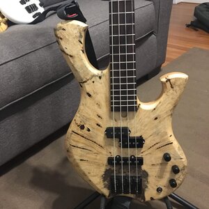 Cliff Bordwell Custom 4 String / Buckeye Burl (Reduced)