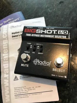 Radial Big Shot i/o instrument switcher