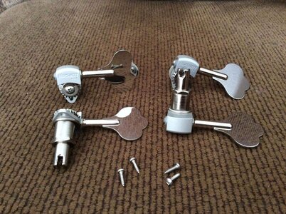 Hipshot HB6 - 3/8" Ultralite® Bass Tuning Machines, USA