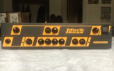 Markbass SD1200 Amp Head w/rack ears excellent condition (repost)