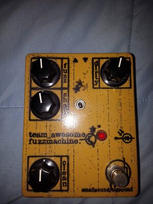 Rare Early smallsound/bigsound Team Awesome Fuzz Machine Pedal