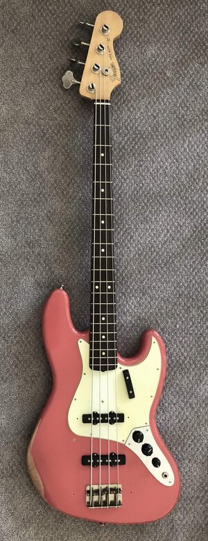 Fender Road Worn Jazz Fiesta Red w Upgrades