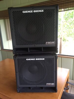 Pair of Genz Benz Focus LT 112 cabs - PRICE DROP #3