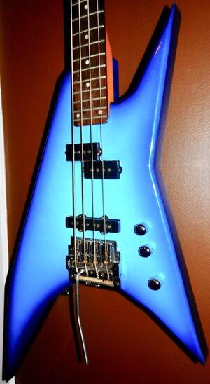 1985 Dean Mach V USA Bass with factory Kahler Tremolo - The ladies love the 80's!!